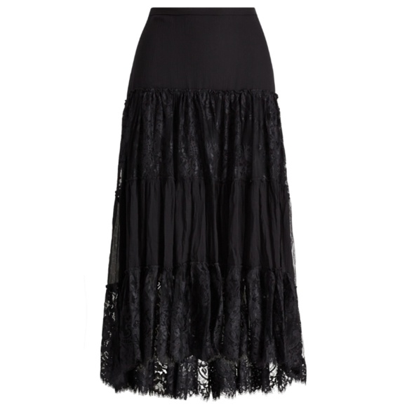 NWT POLO Ralph Lauren Tiered Chantilly Lace Skirt - Picture 1 of 9